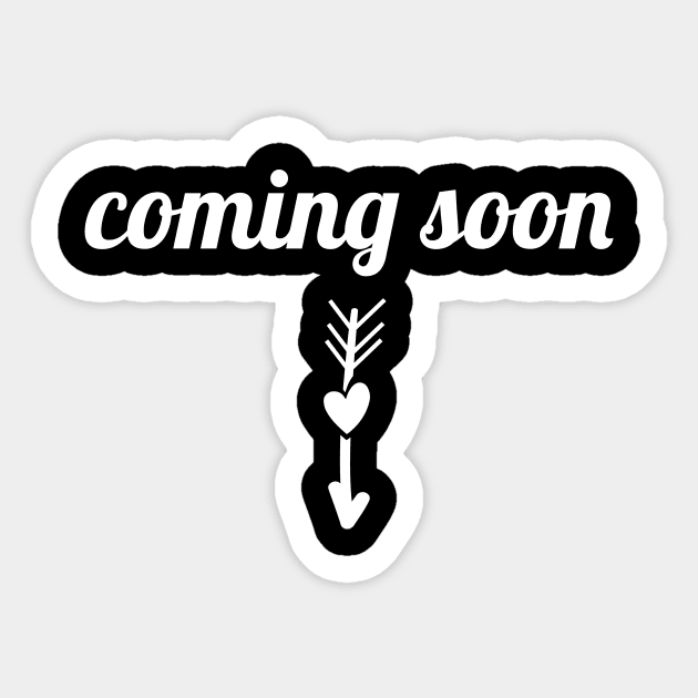 Coming Soon Pregnancy Reveal Sticker by sunima